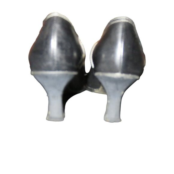 Vaneli Gelise Black Italian Calf Leather Square Toe Bow Embellished Loafer sz 8 - Picture 4 of 14